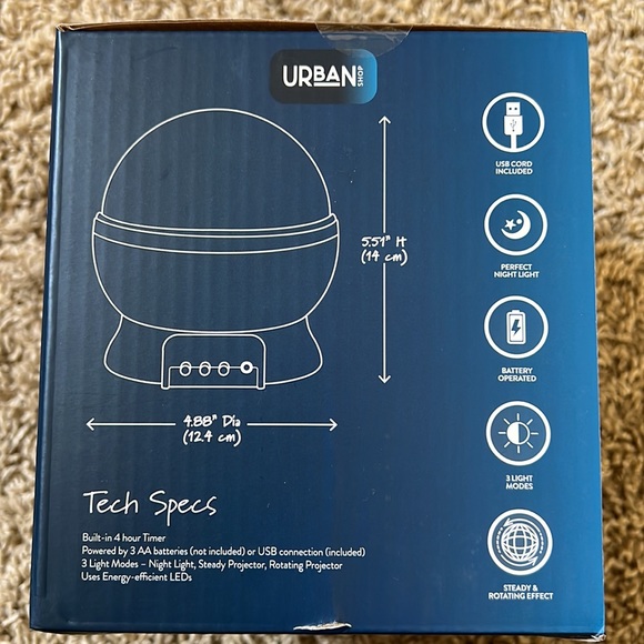 NIB Urban shop orbit LED projector - Picture 2 of 4